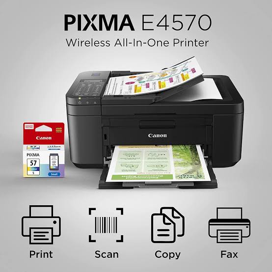 Canon PIXMA E4570 All-in-One Wi-Fi Ink Efficiency Printer